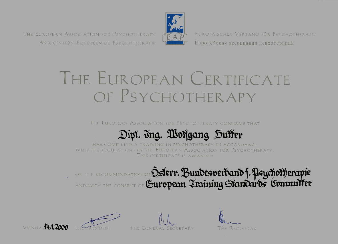 European Certificate of Psychotherapy